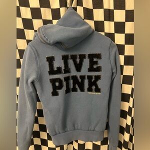 PINK Victoria's Secret Y2K Zip Up Hoodie